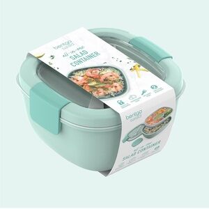 Bentgo Salad Container - 54 oz Bowl Coastal Aqua Color